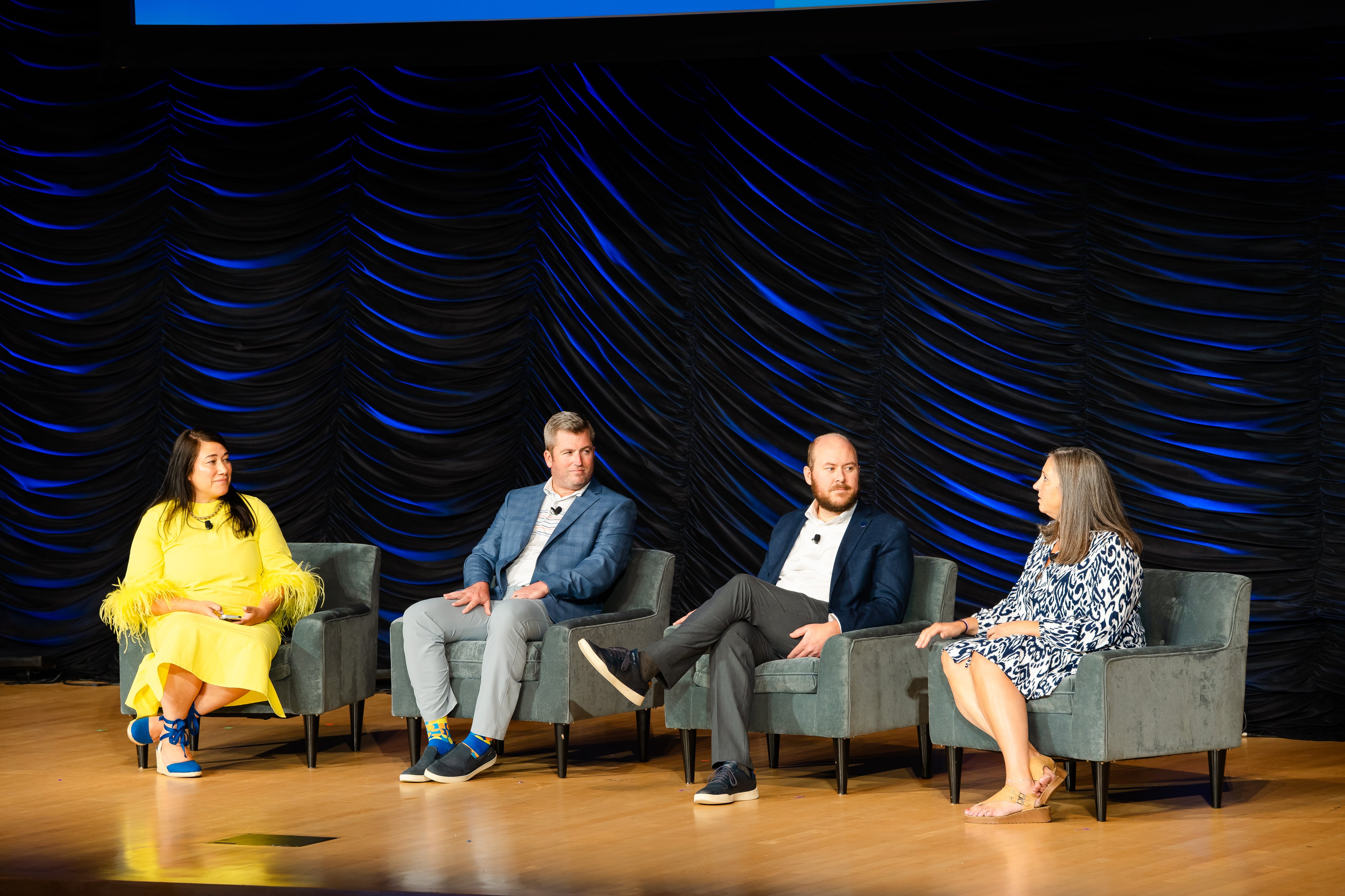 Panel discussion on stage