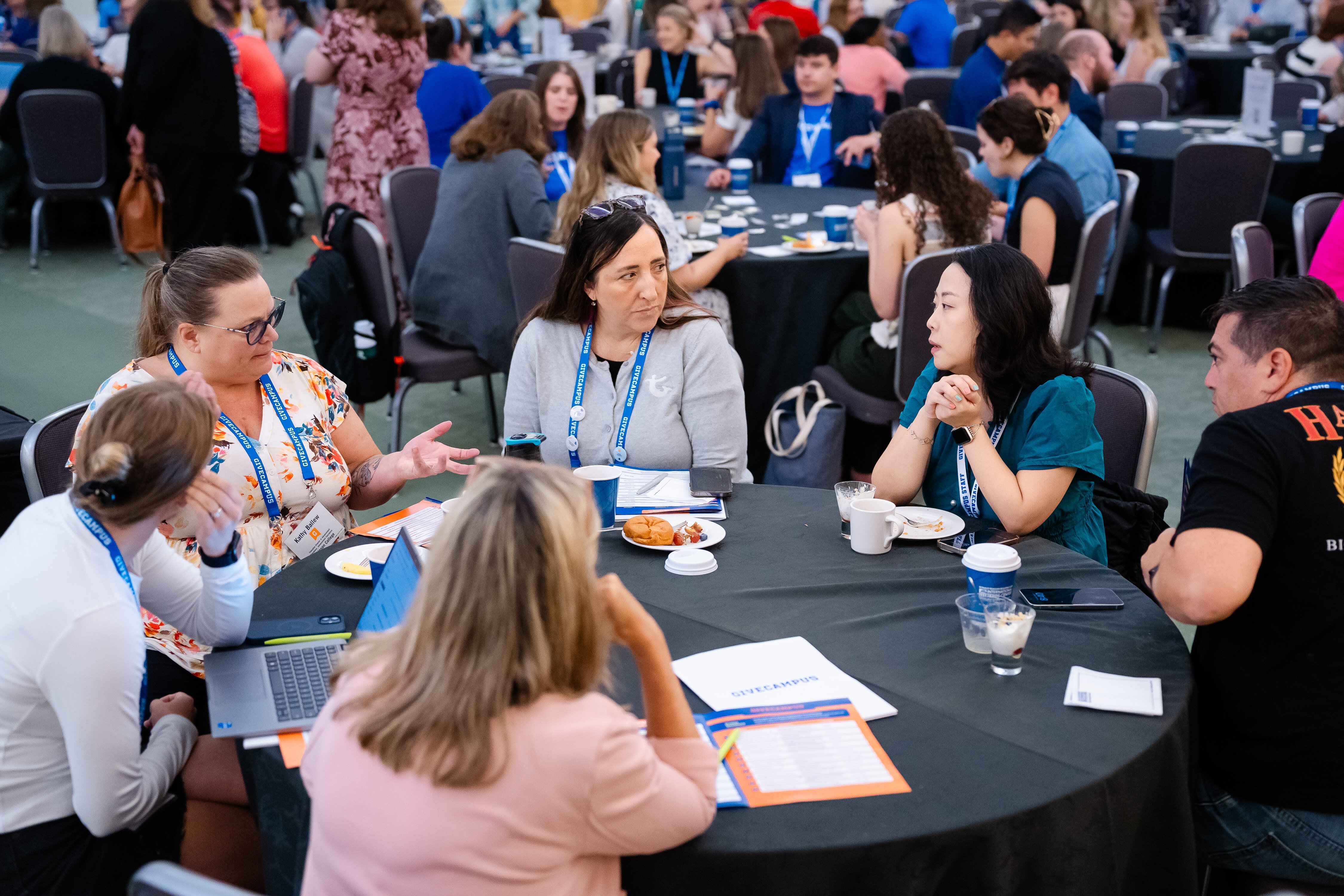 Attendees at roundtable discussion